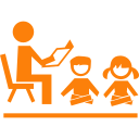 teacher-sitting-on-a-chair-reading-for-students-children-sitting-on-the-floor-in-front-of-him